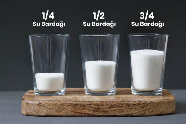 1/2 su bardağı ne kadar?