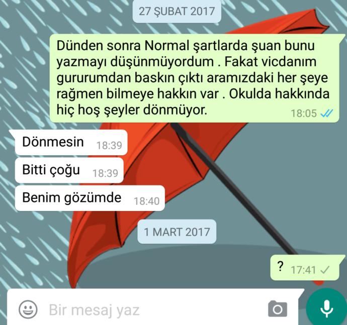 Sevdiğim beni WhatsApp tan engelledi Bana fikir verirmisin iz?