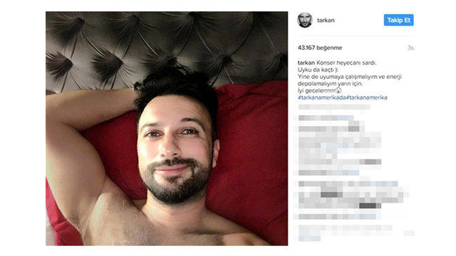 Tarkan'ın yatak pozu eşini çıldırttı! Eşinizin/sevgilinizin sosyal medyada fotoğraf paylaşmasına kızar mısınız?