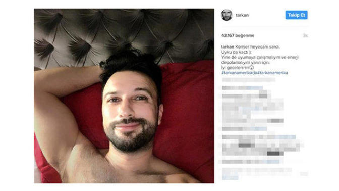 Tarkan'ın yatak pozu eşini çıldırttı! Eşinizin/sevgilinizin sosyal medyada fotoğraf paylaşmasına kızar mısınız?