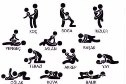 burçlara göre seks pozisyonları sizinki hangisi.?