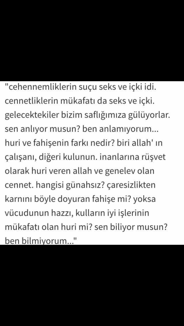 Huri ile fahişe arasında ki fark?