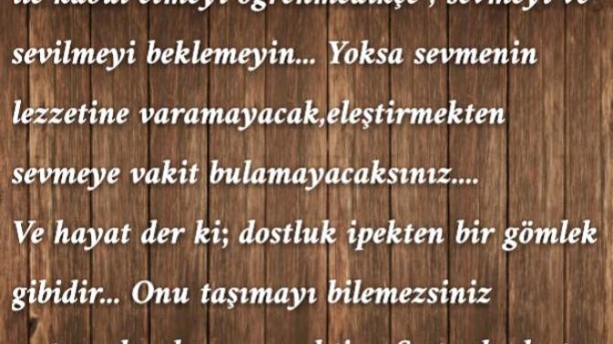 Sevmek için sevilmeyi bekleyenlerden misin ❤?