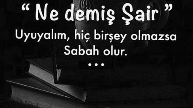 Ne demiş şair... ?