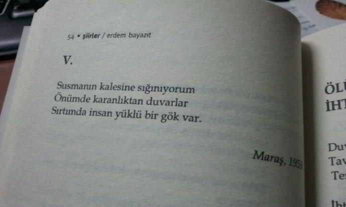 Sizi anlatan veya içinizden geçen mısraları yazabilir misiniz ?
