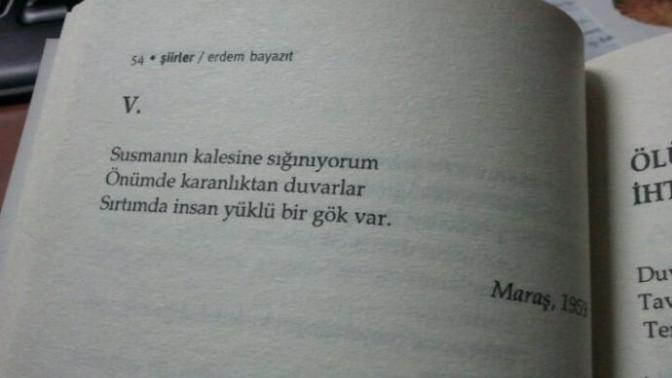 Sizi anlatan veya içinizden geçen mısraları yazabilir misiniz?