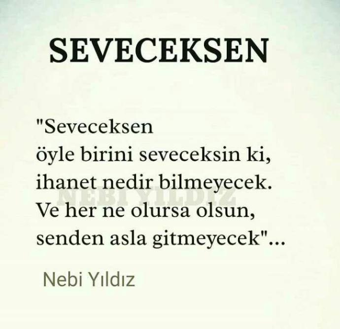 bole sevilmeyi hakeden biri lazim dimi ??