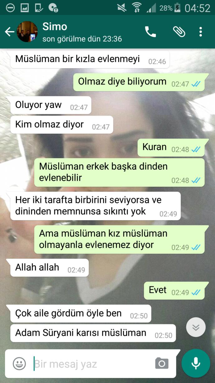 Benim memleketten Mardin'den Süryani, Süryani Rahiplik eğitimi görmüş arkadaşla iddaaya girdik. Süryaniyle müslüman evlenebilirmi?