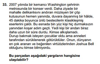 YGS de ki şu soru sonrası konsantre olamadım. Felsefe seven birisinin karşısına şu soru çıkınca uzun süre düşünmeden edemiyor?