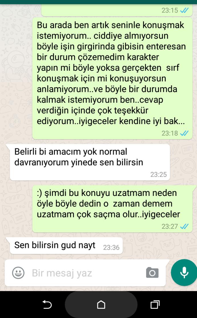 Değer veriyor olsa böyle hemen sen bilirsin demezdi değil mi 😒?