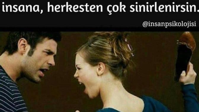 Sizce de öylemi insan sevdiğinemi çok sinirlenir? tahammül edemediğine mi?