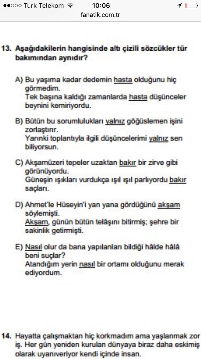Bu sorunun cevabı nedir allah aşkına ygs Türkçe ?