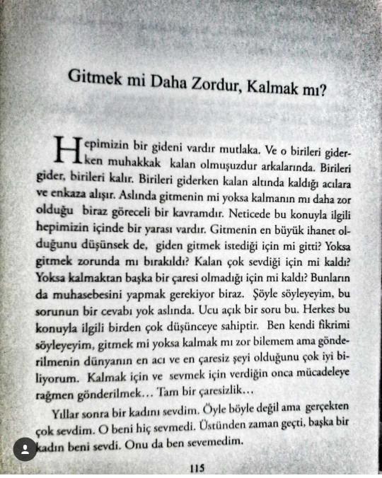Gitmek mi daha zordur ? Kalmak mı??