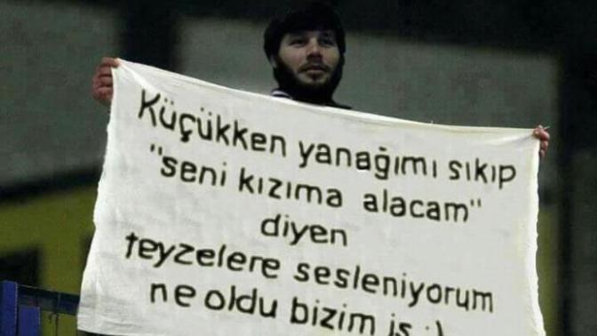 Küçükken yanağımı sıkıp 'seni kızıma alacam' diyen teyzelere sesleniyorum, ne oldu bizim iş ;afişi  ya da  tersi halkında düşünceniz?