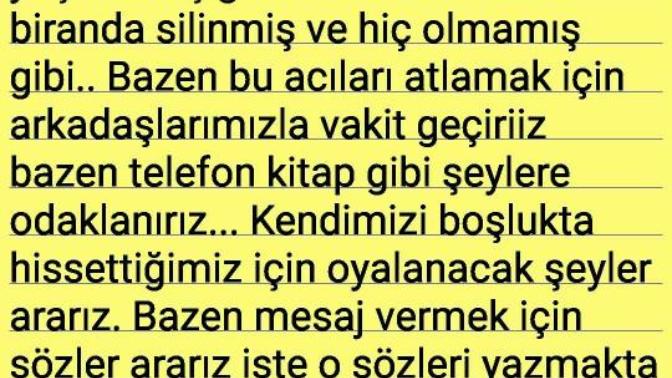 Üzüntümü anlatacak kelime yok. Olanlar için gerçekten çok üzgünüm ve çok özür dilerim. Nasılsınız?