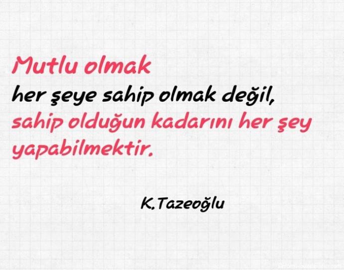 Mutlu olmak kendi elimizde mi ?