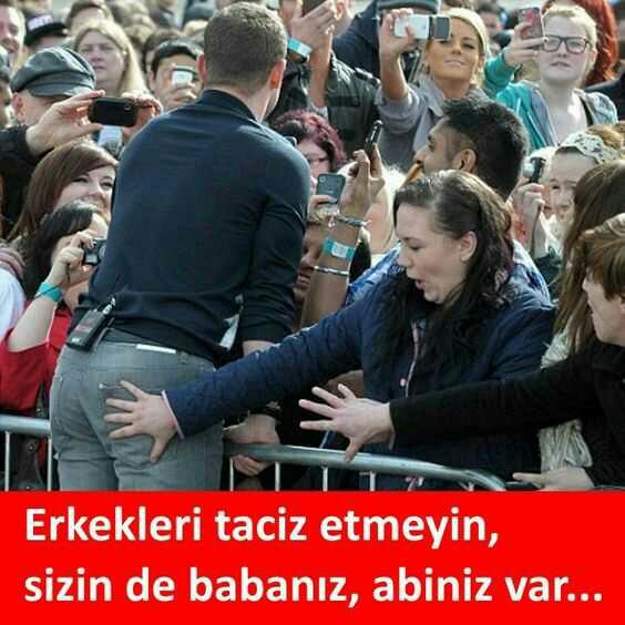 Kızlar Lütfen erkekleri taciz etmeyi bırakın sizin de abiniz babanız yok mu.Nedir bu erkek tacizcilerinin olayı? Her yoruma+1?