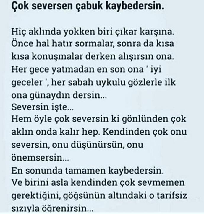 Sevdikçe, değer verdikçe kaybettiğiniz insanlar oldu mu ?