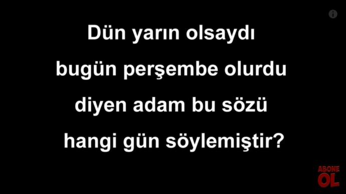 Sizcee cevap ne ???
