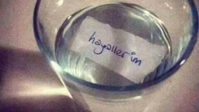 Hiç "Hayallerim suya düştü " dediniz mi :D?