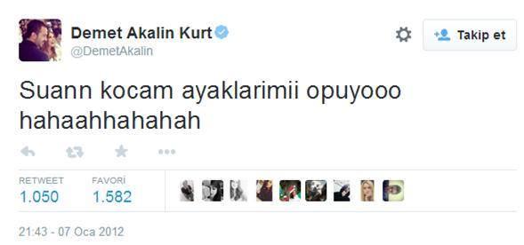 Demet Akalın'ın eşi gibi eşinizin ayaklarını öpermisiniz ?