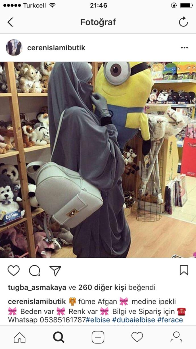 Çarşafım ve peçem nasıl?