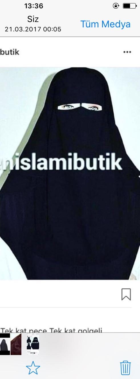Çarşafım ve peçem nasıl? 