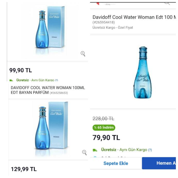 Aynı ürün tek  bir  sitede neden farklı fiyatta olur?
