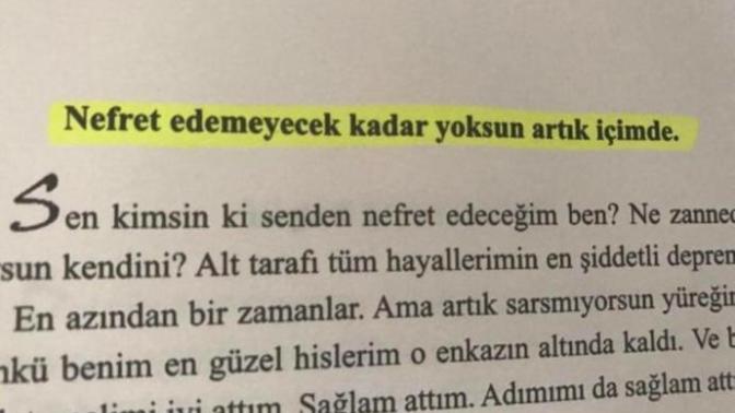 Nefret edemeyecek kadar içinizde yok olmuş biri/birileri var mı?