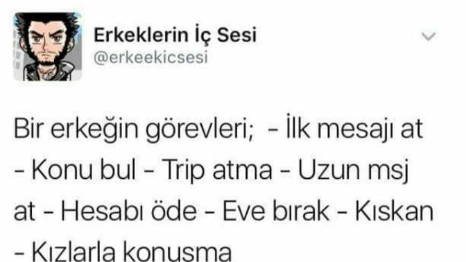 Bir erkeğin sevdiğine karşı görevleri nelerdir?