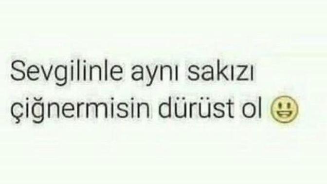 Sevgilinle aynı sakızı çiğner misin?