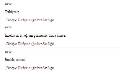 "Zırto" kelimesinin anlamını biliyor muyduk?