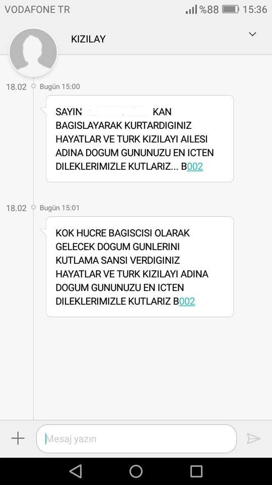 Türk Kızılay derneğine kan bağışı yapıyor musunuz?