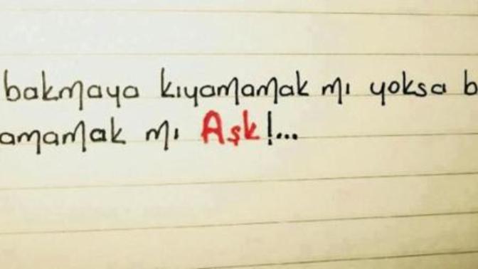 Ona bakmaya kıyamamak mıdır yoksa bakıpda doyamamak mıdır AŞK?