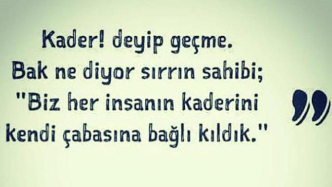 Kadere inanır mısınız?