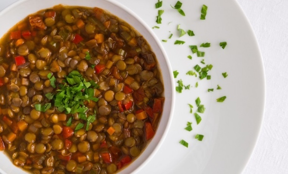 Yeşil mercimek çorbası