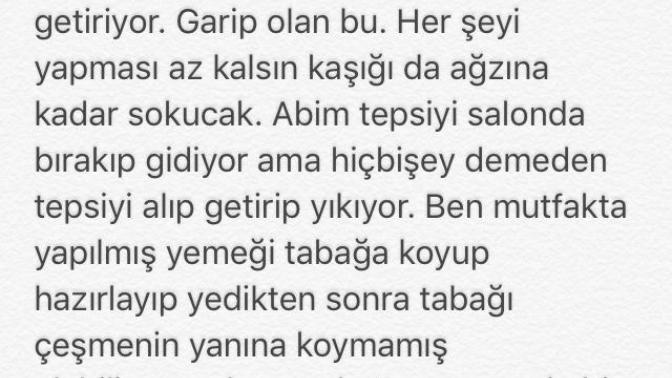 Abimle bana farklı davranıyor?