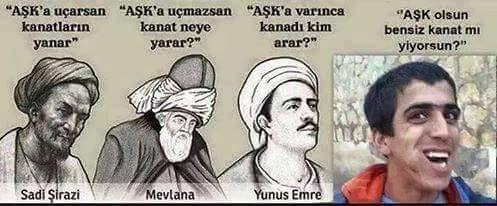 İçinde 'aşk' ve 'kanat' olan yaratıcı bir cümle kurabilir misiniz?
