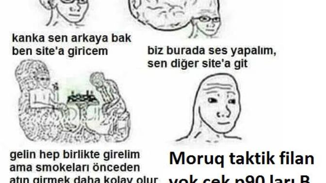 Siteden kiminle birlikte p90 ları çekip B ye rushlamak istersiniz?