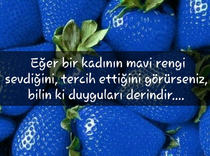 Mavi rengi sevenler derin insanlardır. Siz sever misiniz?