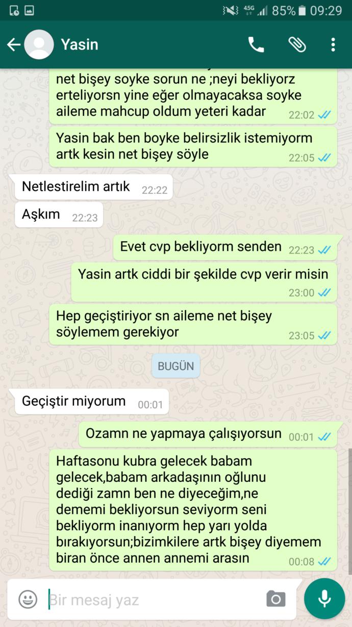 Sözlenmek istemiyor?