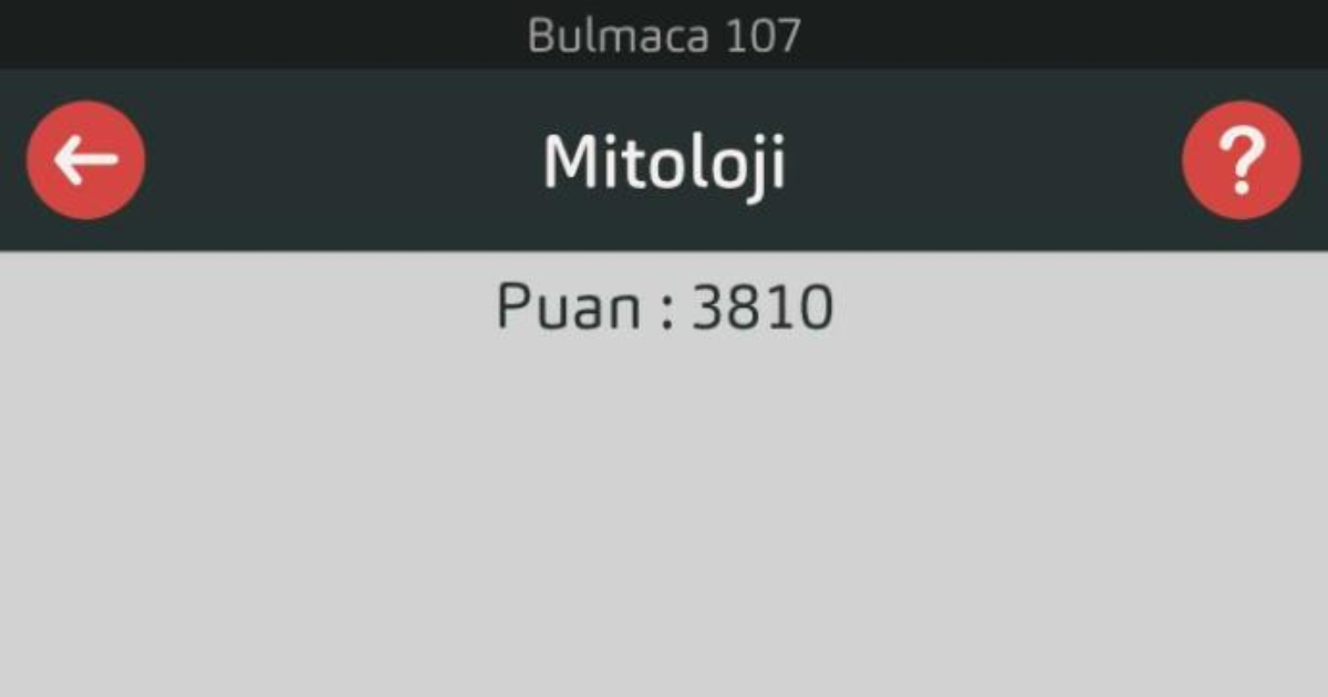 Mitoloji Bulmaca Oyununda Mitolojik Bir Terimi Bulamadim Kizlarsoruyor