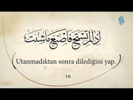 Bir hadis diyor ki utanmiyorsan her şeyi yapabilirsin. Doğrumudur?
