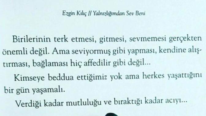 Yaşattığını yasar mı bir gün?