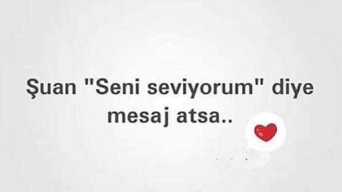 Şu an  seni seviyorum diye mesaj atsa ne yaparsınız?
