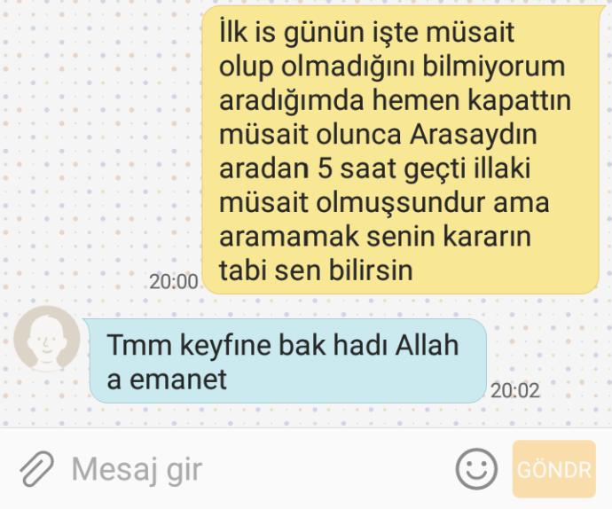 Bi hata yaptım ve sevgilime benden ayrılmaması için yalvardım? 