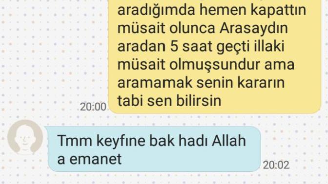  bir  hata yaptım ve sevgilime benden ayrılmaması için yalvardım?