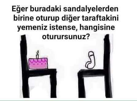 Hangi sandalyeye otururdunuz ?