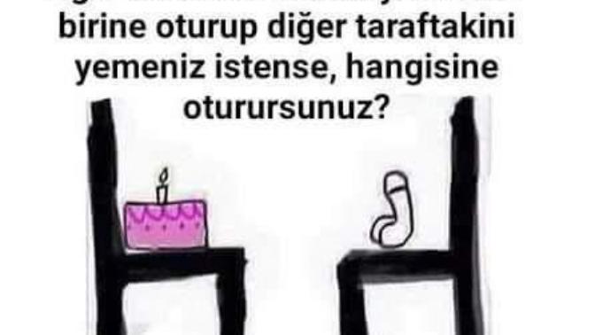 Hangi sandalyeye otururdunuz?
