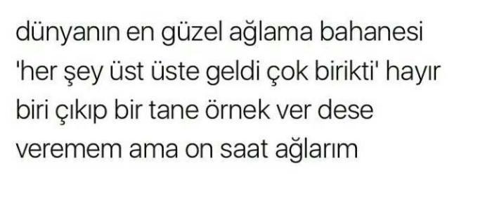 Ağladığınız/üzüldüğünüz zaman ne oldu sorusuna ne cevap veriyorsunuz ??